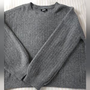 DKNY Ribbed Cropped Sweater Size :Large